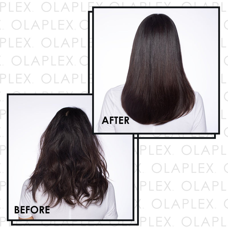 Olaplex před a po tmavé vlasy